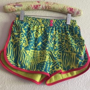 Vintage Nike bright Neon track shorts Girls XL